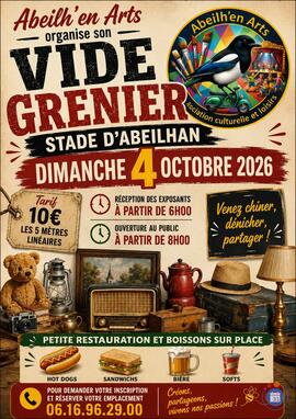 Image Vide grenier Abeilh'en Arts (photo 1)