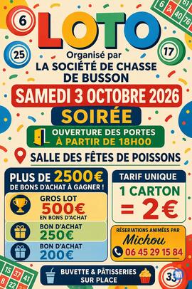 Image Loto chasse de Busson (photo 1)