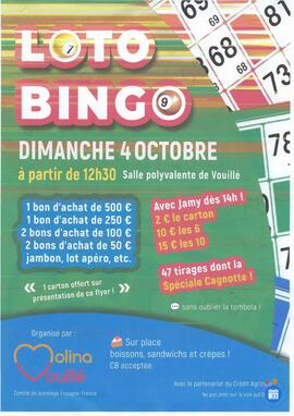Image loto jumelage de vouillé avec JAMY 47 TIRAGES (photo 1)