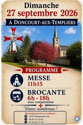 Image 1ère brocante de Doncourt aux templiers (photo 1)