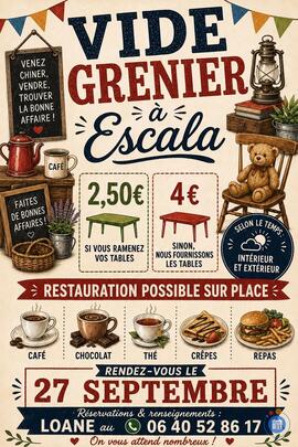 Image Vide grenier Escala (photo 1)