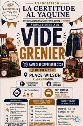 Image Vide grenier association La Certitude Al Yaquine (photo 1)