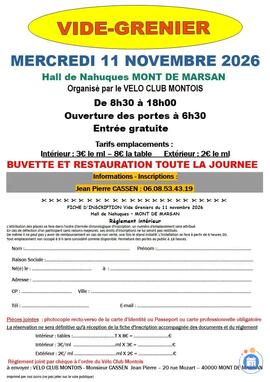 Image VIDE-GRENIER DU VELO CLUB MONTOIS (photo 1)