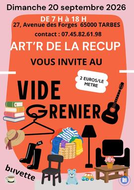 Image VIDE GRENIER ORGANISE PAR ART'R DE LA RECUP (photo 1)