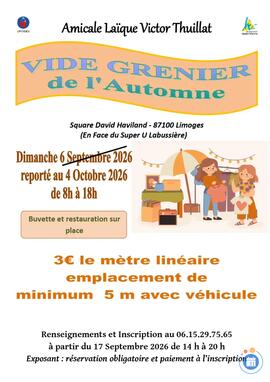 Image Vide Grenier de L'automne de L'Amicale Victor Thuillat (photo 1)