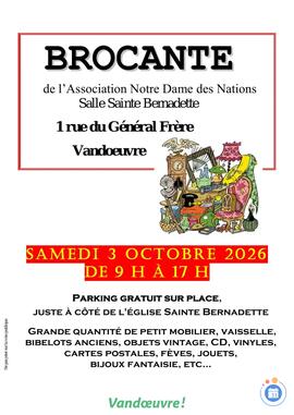 Image Brocante de l'Association Notre Dame des Nations (photo 1)