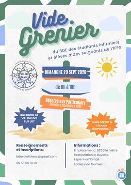 Image Vide grenier des étudiants et élèves de l'IFPS (photo 1)