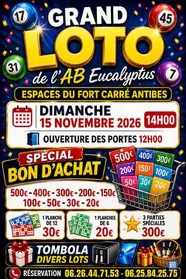 Image GRAND LOTO DE L'AMICALE BOULISTE DES EUCALYPTUS (photo 1)