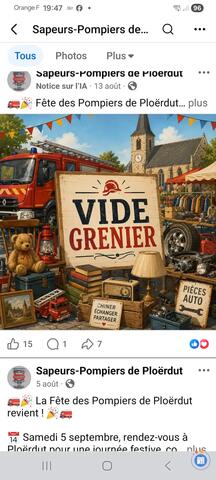 Image Vide grenier des Pompiers (photo 1)