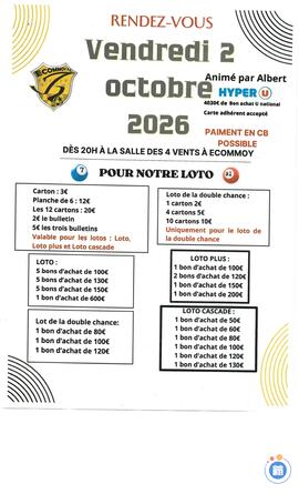 Image Méga LOTO du Football Club D'Ecommoy anim ALBERT (photo 1)