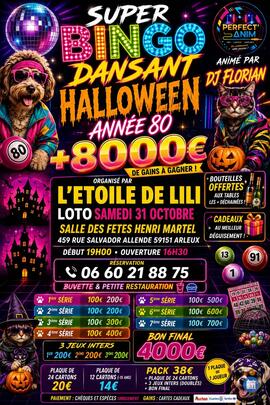 Image SUPER BINGO DANSANT ANNEE 80 AVEC DJ FLORIAN (photo 1)