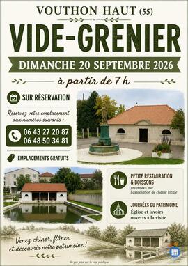 Image Vide grenier et journée du patrimoine Vouthon-haut 55 (photo 1)