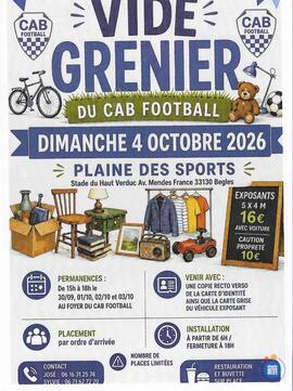 Image VIDE GRENIER DU CAB FOOTBALL (photo 1)