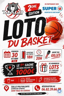 Image Loto du Basket St Malo de Guersac animé par Gilles (photo 1)