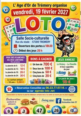 Image Loto l'age d'or de Trémery (photo 1)