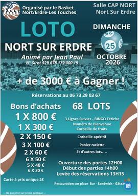 Image SUPER LOTO DU NACLT BASKET animé par Jean-Paul (photo 1)