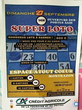 Image Super loto de l'association Montbaz'danse animé par Mélanie (photo 1)