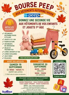Image Bourse aux vêtements enfants automne/hiver et puericulture (photo 1)