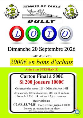 Image LOTO TENNIS DE TABLE DE BULLY (photo 1)