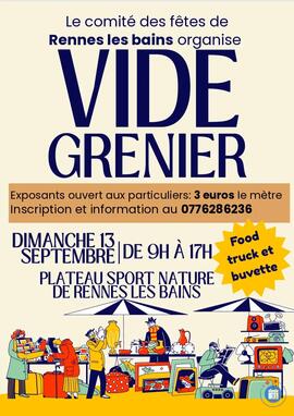 Image VIDE-GRENIER RENNES-LES-BAINS 11190 (photo 1)