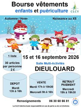 Image Bourse aux vêtements enfants hiver et puériculture (photo 1)