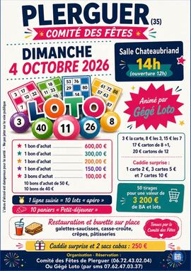 Image Super loto du Comité des Fêtes Pleguer Anim Gégé loto (photo 1)