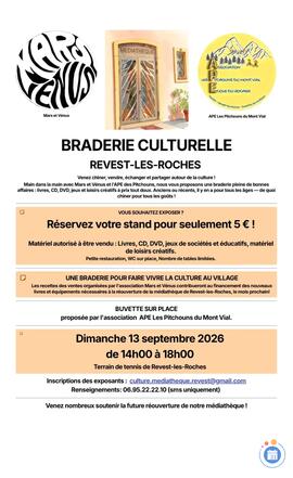 Image Braderie culturelle de la médiathèque de Revest-les-Roches (photo 1)
