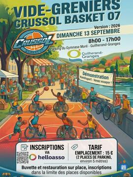 Image Vide Greniers solidaires du Crussol Basket 07 (photo 1)