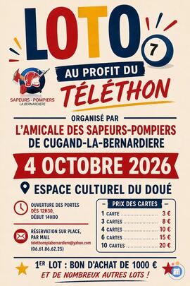 Image LOTO TELETHON POMPIERS LA BERNARDIERE (photo 1)