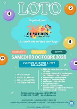 Image LOTO CUMIERES MON ECOLE MON VILLAGE (photo 1)
