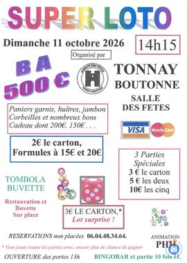 Image loto du comité des fêtes de TONNAY BOUTONNE (photo 1)