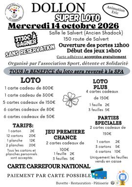 Image Super loto org par Sport Détente et Solidarité (photo 1)
