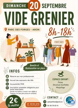 Image VIDE GRENIER ARON (photo 1)