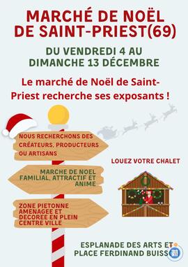 Image MARCHE DE NOEL DE SAINT-PRIEST (69) (photo 1)