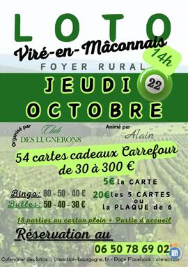 Image Loto organisé par le CLUB DES LUGNERONS (photo 1)