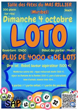Image Super Loto + 4000 € de lots ! (photo 1)