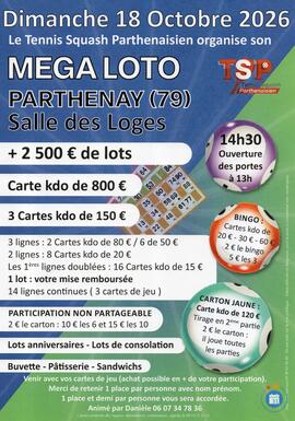 Image Méga loto Tennis Squash Parthenaisien (photo 1)