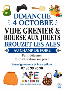 Image Vide grenier et bourse au jouets de l'APE des 3 écoles (photo 1)