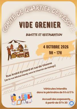 Image VIDE GRENIER du Comité de Quartier de Vésone (photo 1)