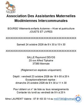 Image Bourse Vêtements enfants Automne-Hiver, puériculture, jouets et livres (photo 1)