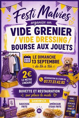 Image Vide grenier festi Malvies (photo 1)