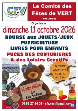 Image Bourse aux jouets, puériculture, livres, loisirs créatifs, puces des couturières (photo 1)