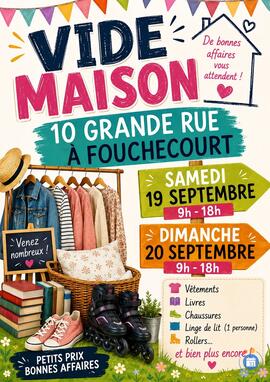 Image Vide maison : meubles anciens, habits, livres …. (photo 1)