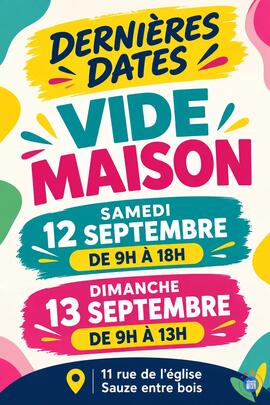 Image VIDE MAISON - DERNIERS JOURS (photo 1)