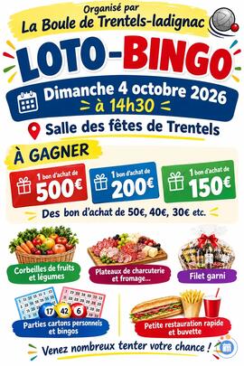 Image LOTO-BINGO de la Boule de Trentels-ladignac (photo 1)