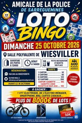Image LOTO DE L'AMICALE DE LA POLICE DE SARREGUEMINES (photo 1)