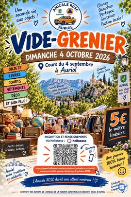 Image Vide grenier de l'amicale de la Réserve Communale de Sécurité Civile d’Auriol (photo 1)