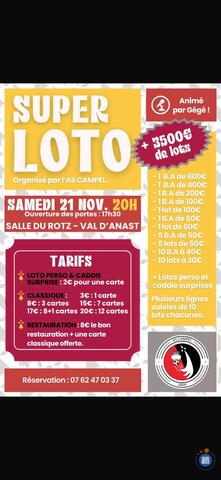 Image Super loto de l'A.S. FOOT Campel Anim Gégé loto (photo 1)