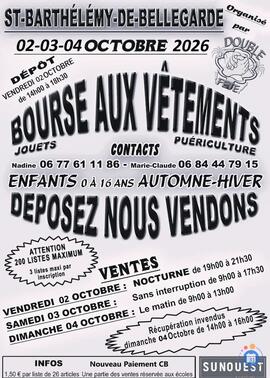 Image Bourse aux vêtements enfants automne hiver (photo 1)