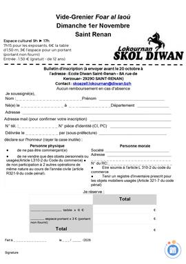 Image Vide-grenier Diwan Lokournan (photo 1)